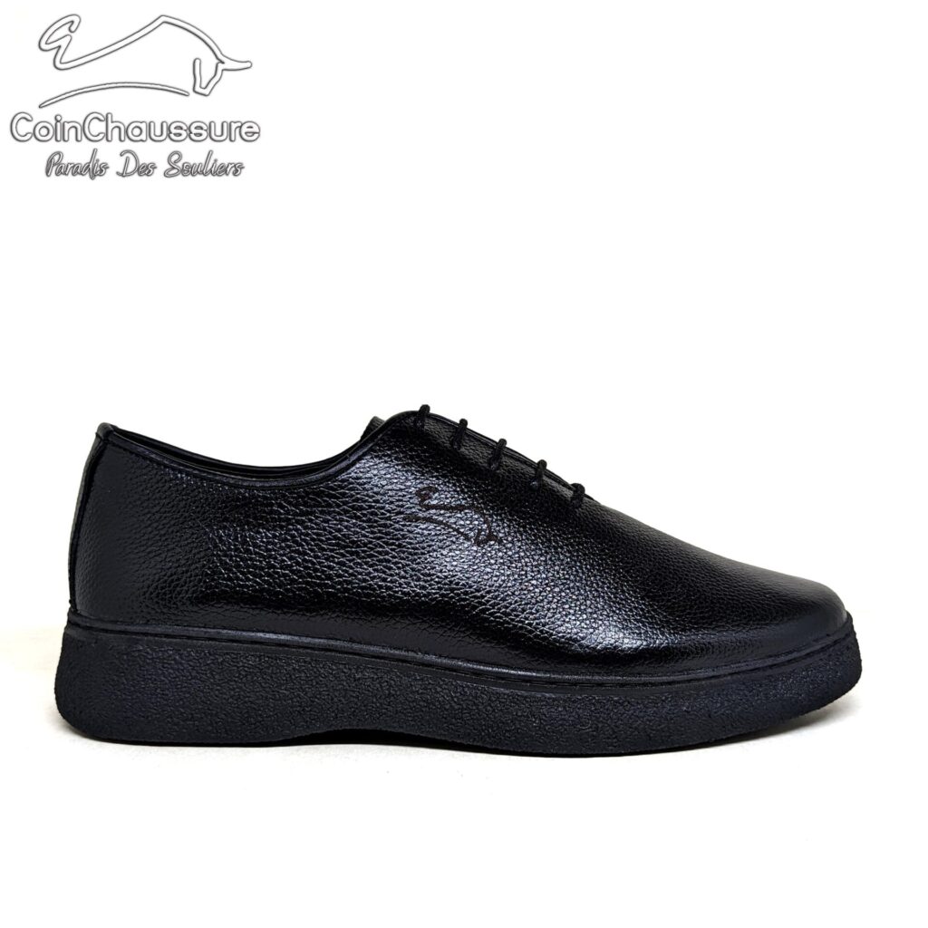 Smoothy sole cuir grenu